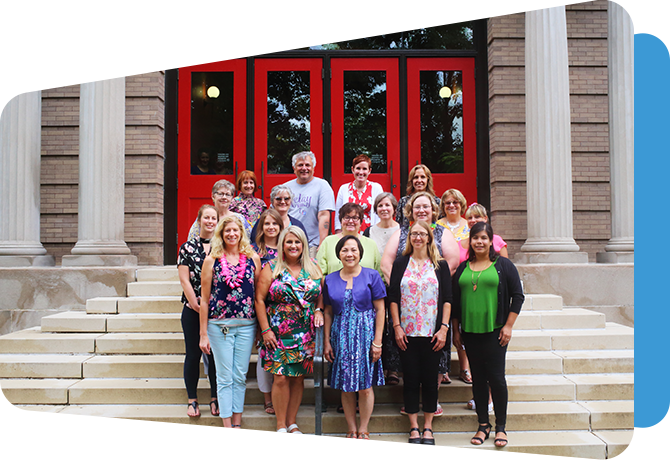 group portrait of a team of wida staff