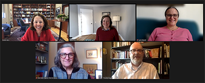 From left: Dean Hess, Katie Stenz, Lynn Glueck, Merideth Trahan and Tim Boals. 