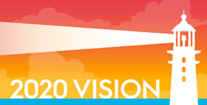 lighthouse with words 2020 vision